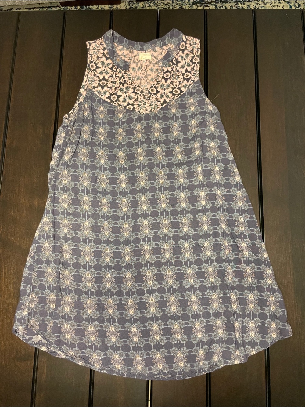 O’Neill Sleeveless Blue Patterned Sundress